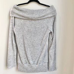 Off The Shoulder Knit Sweater 🧶